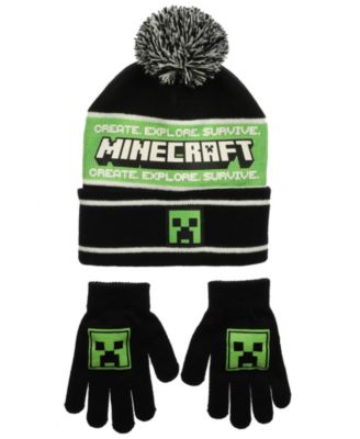 minecraft hat and gloves