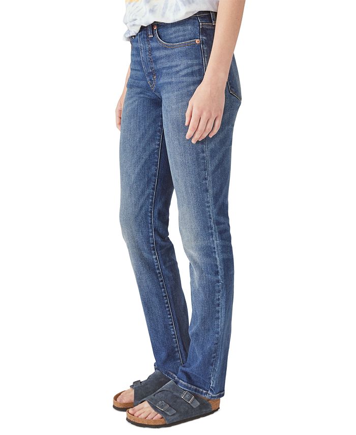 Lucky Brand Women's Zoe High-Rise Straight-Leg Jeans - Macy's