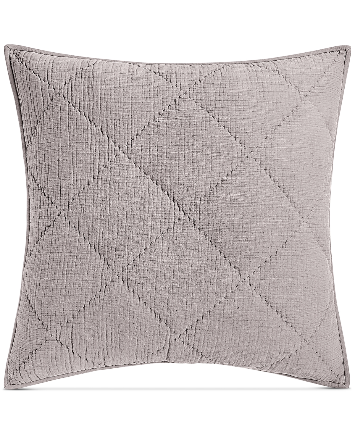 Hotel Collection Dobby Diamond 2-pc. Sham Set, European, Exclusively At Macy's In Charcoal