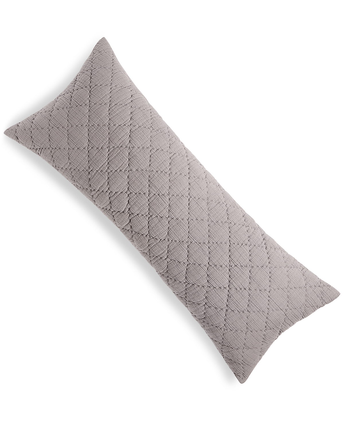 Hotel Collection Dobby Diamond Decorative Pillow, 14" X 36", Created For Macy's In Charcoal