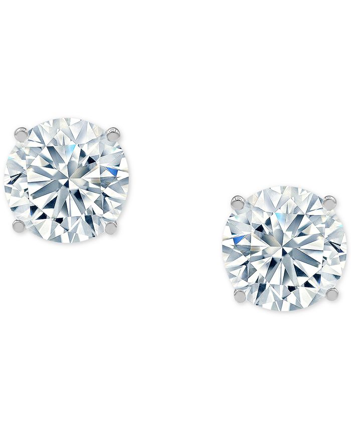 Macy's Diamond Earrings (3 ct. t.w.) in 14k White Gold Macy's