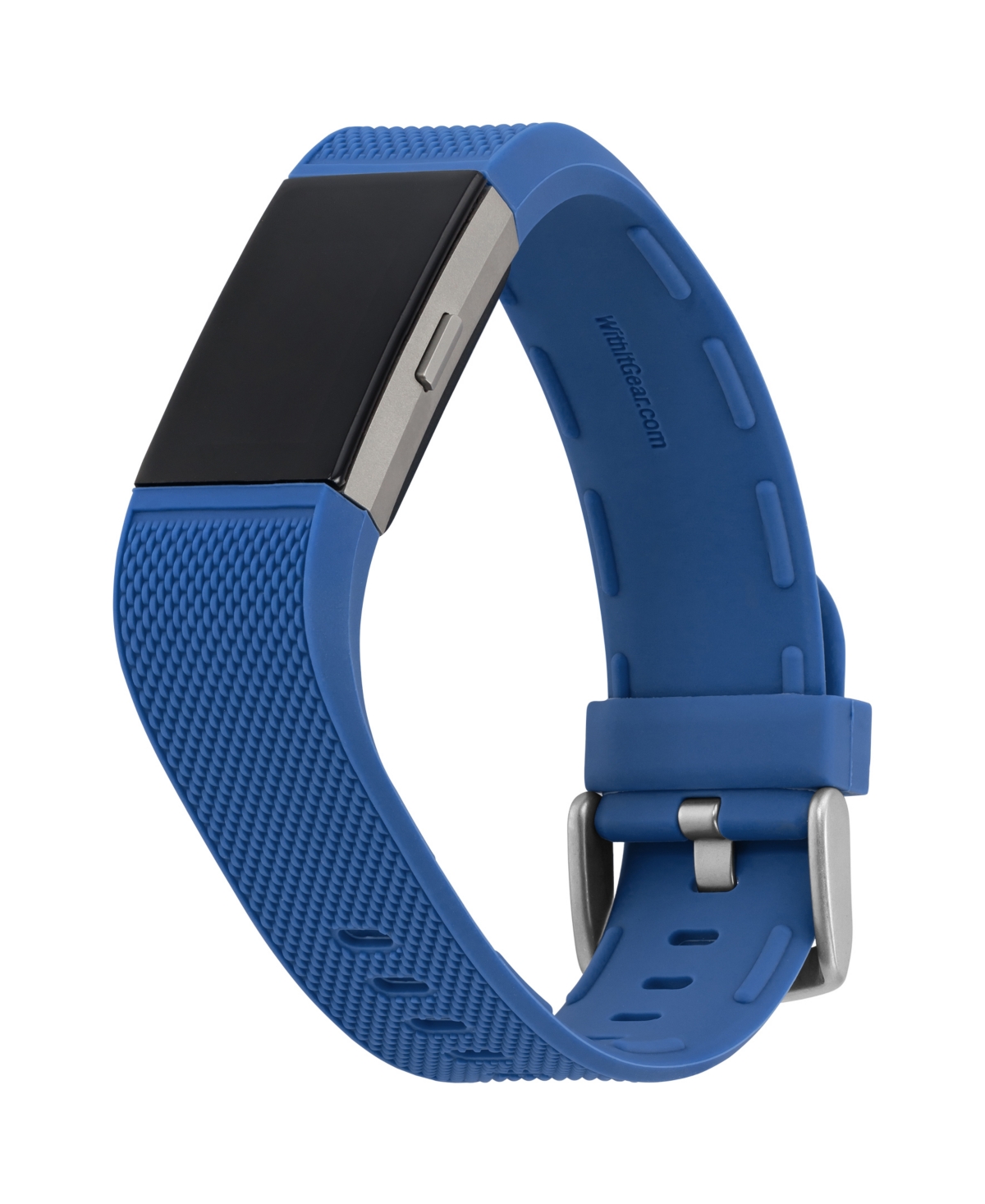 Blue Premium Woven Silicone Band Compatible with the Fitbit Charge 2 - Blue