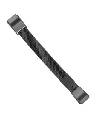 Black Stainless Steel Mesh Band designed for Fitbit Alta and Fitbit Alta HR