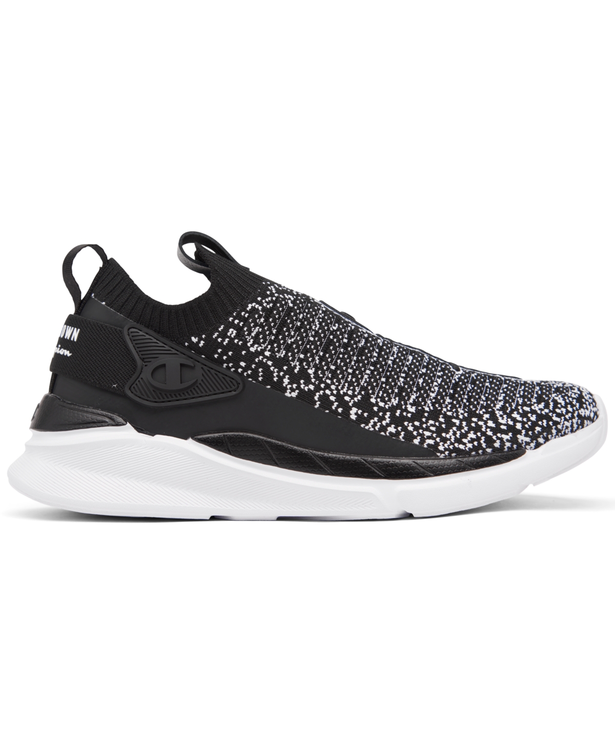 Shop Champion Little Kids Reflex Mingle Knit Casual Sneakers From Finish Line In Black,white