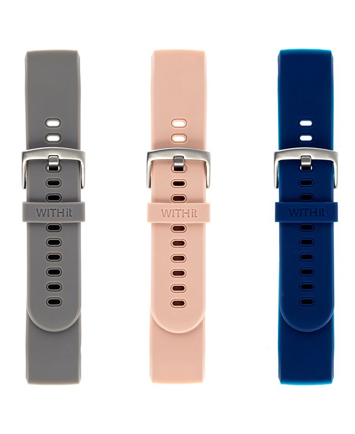 Designer Silicone Bands for Fitbit Versa and Versa 2 by WITHit - 2 Pac