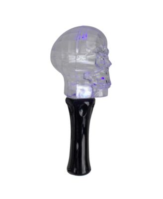 LED Transparent Multi-Function Halloween Skull Light, 9"