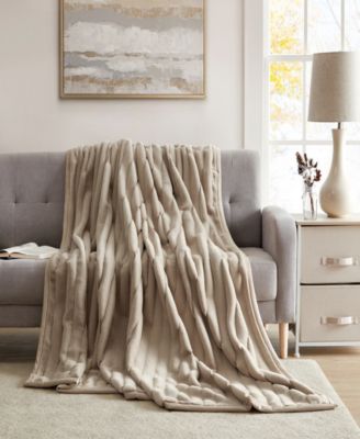Ultra Plush Raschel Mink Blanket, Twin/Full