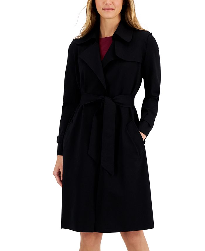Women's peacoat clearance with tie waist