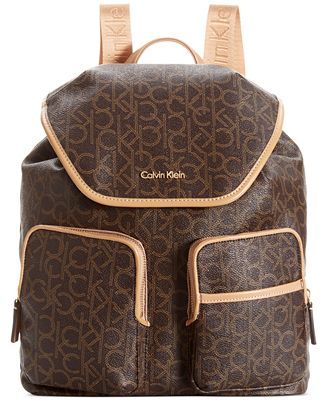 Calvin Klein Hudson Monogram Backpack - Handbags & Accessories - Macy's