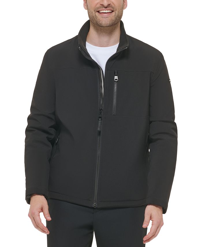 Calvin Klein Men's Sherpa Lined Classic Soft Shell Jacket & Reviews - Coats  & Jackets - Men - Macy's