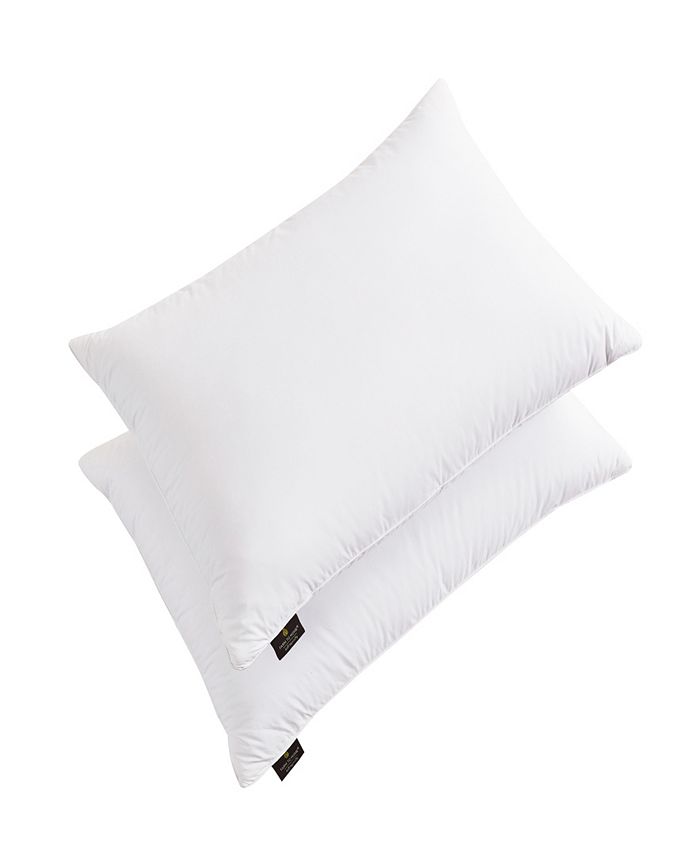 Farm to Home SoftyAround White Feather & Down Cotton 2Pack Pillow, Standard/Queen Macy's