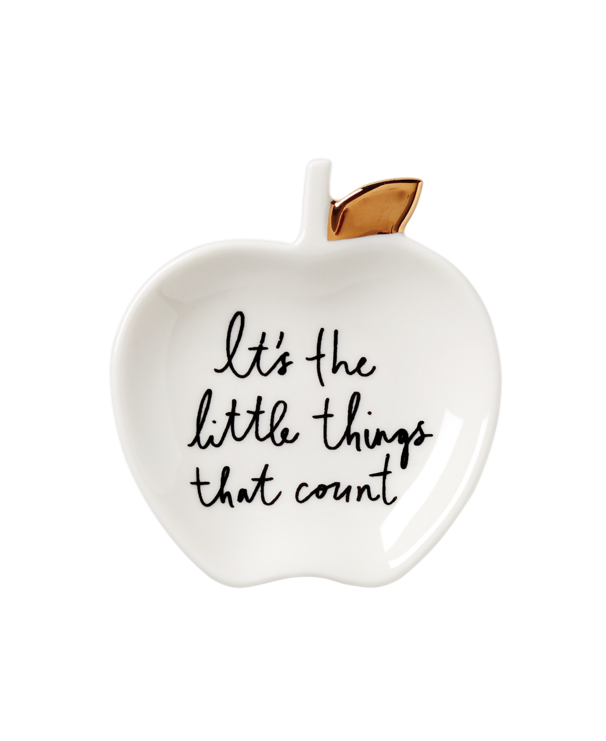 Charmed Life Apple Ring Dish - White