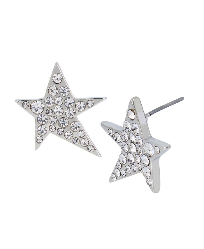 Betsey Johnson Faux Stone Pave Star Stud Earrings Macy s