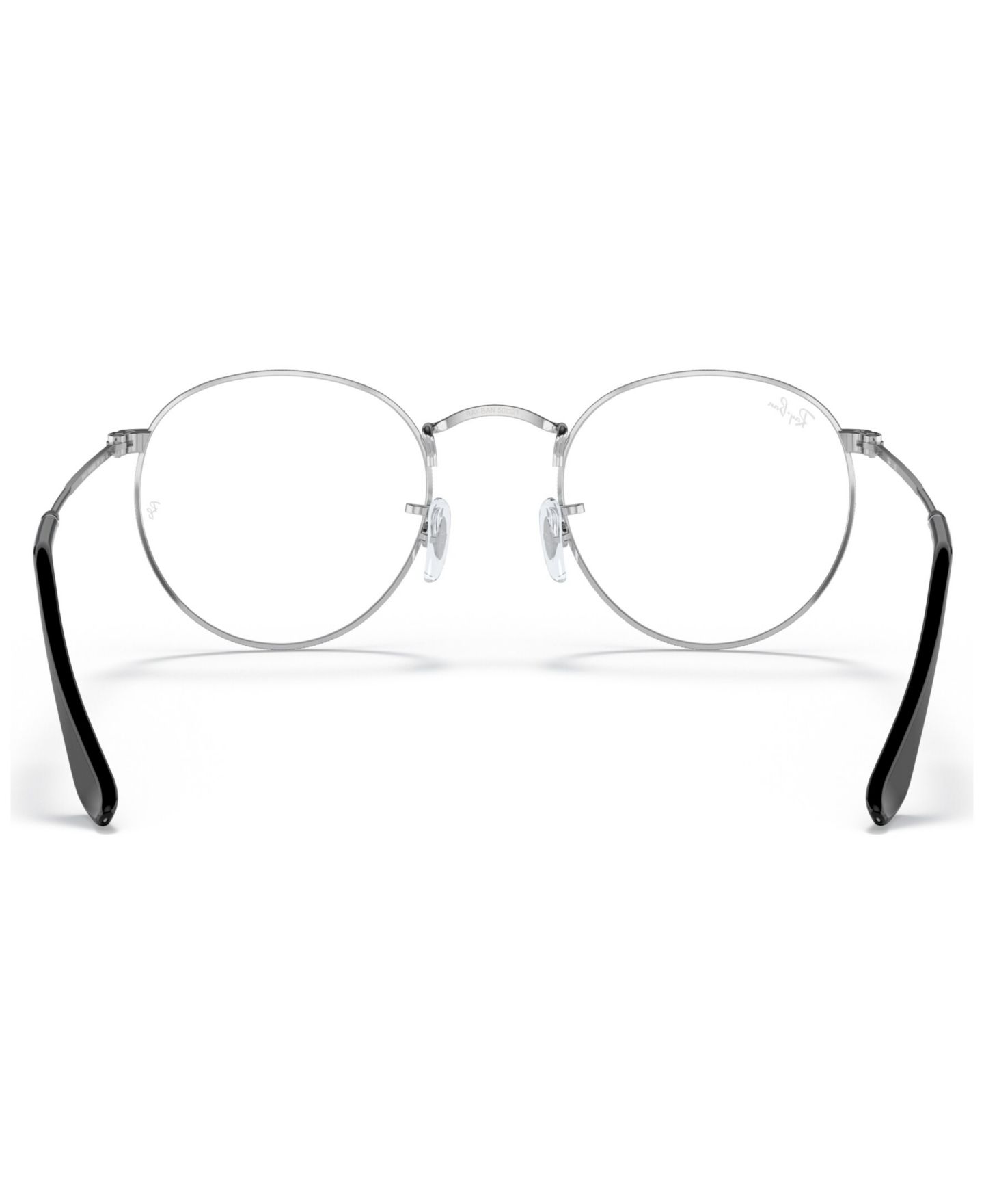 Очки Ray-Ban Unisex Round Metal RB3447V Round Metal Eyeglasses, цвет: Чёрный серебряный — фото 6
