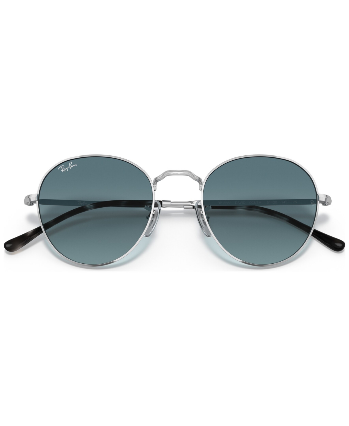 Ray-Ban Unisex Sunglasses, RB3582 David 51 - Silver-Tone