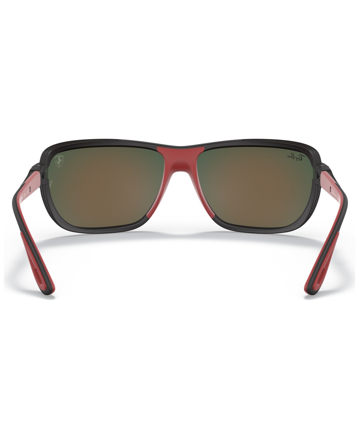 Ray Ban Scuderia Ferrari Brown Mirrored Orange Pillow Unisex Sunglasses Rb4365m F6026q 62 In Black