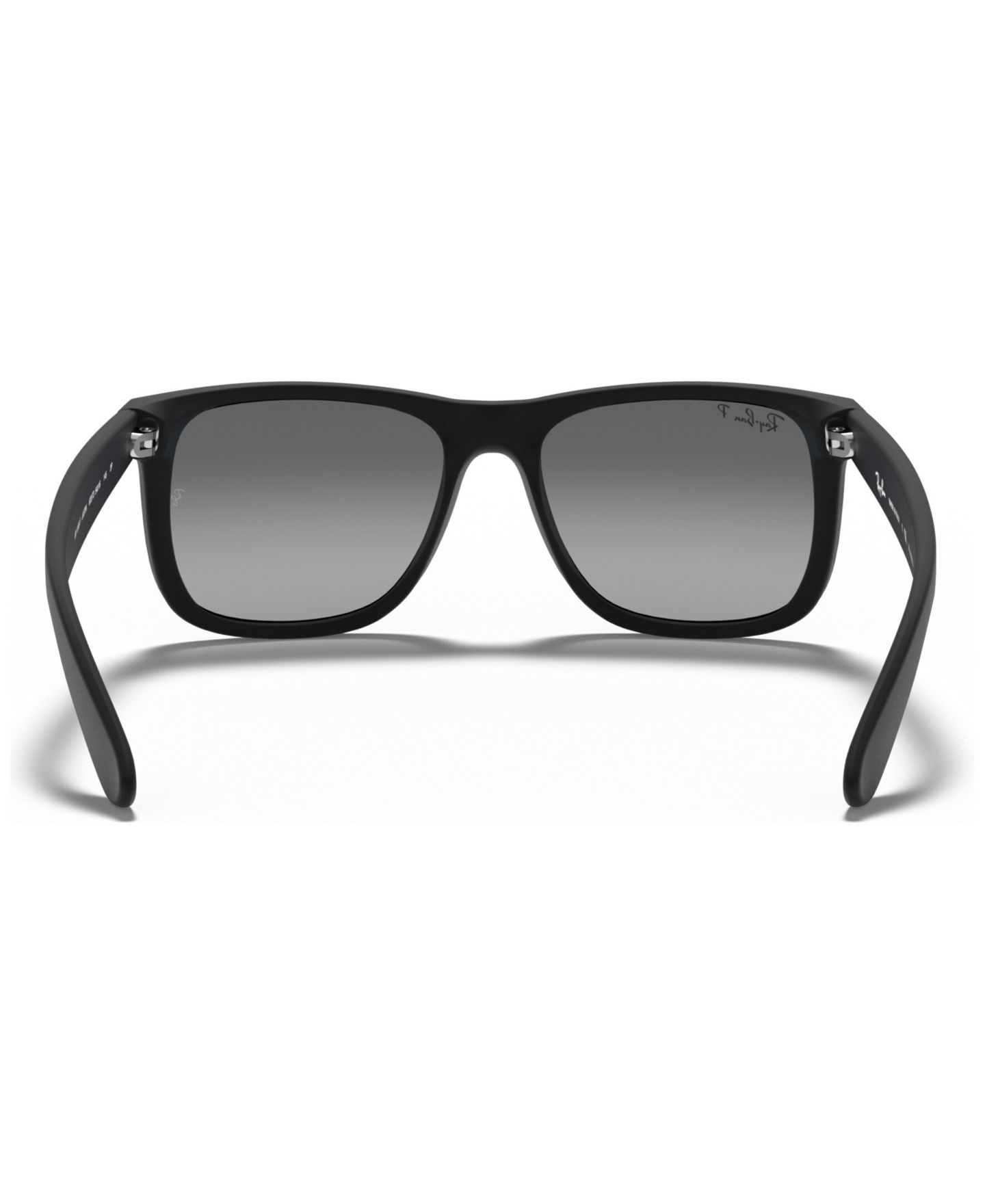 Солнцезащитные очки Ray-Ban Unisex Polarized Low Bridge Fit Sunglasses, RB4165F Justin Classic, цвет: Чёрный — фото 4