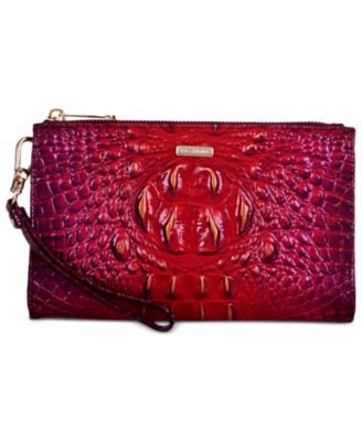 brahmin pink feline wallet