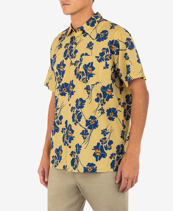 Hurley Men's Rincon Print Short Sleeve Button-Up Shirt & Reviews - Men ...