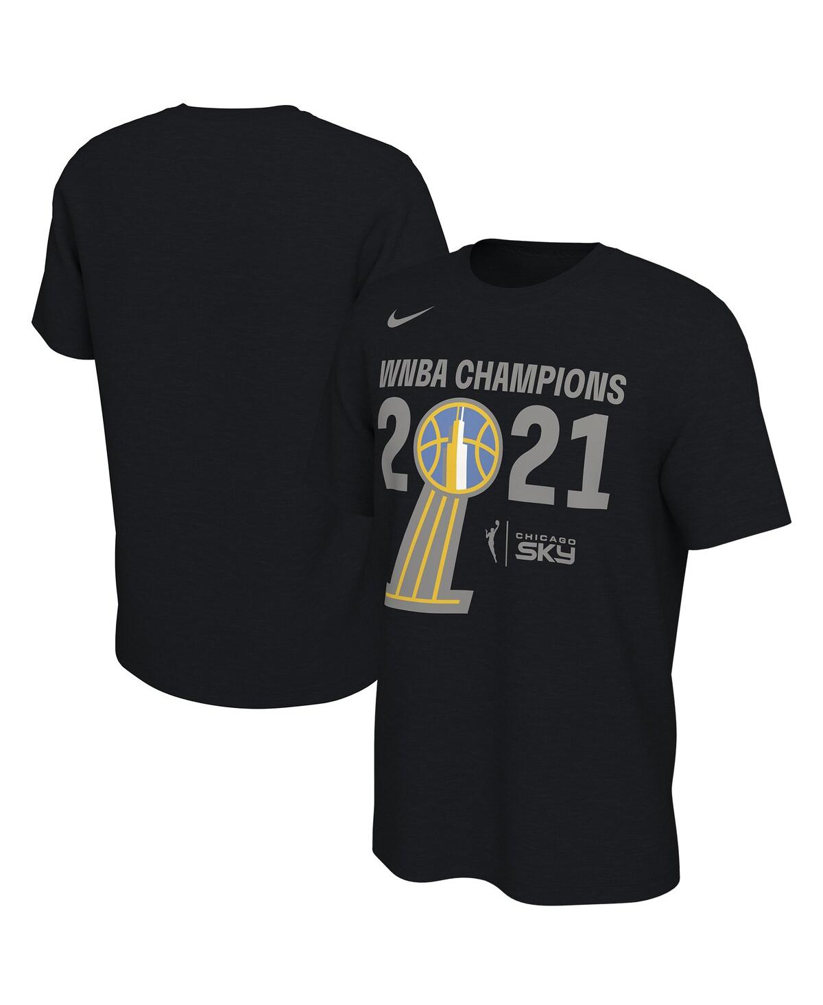Men's NikeChicago Sky 2021 Wnba Champions Trophy Banner T-shirt - Black