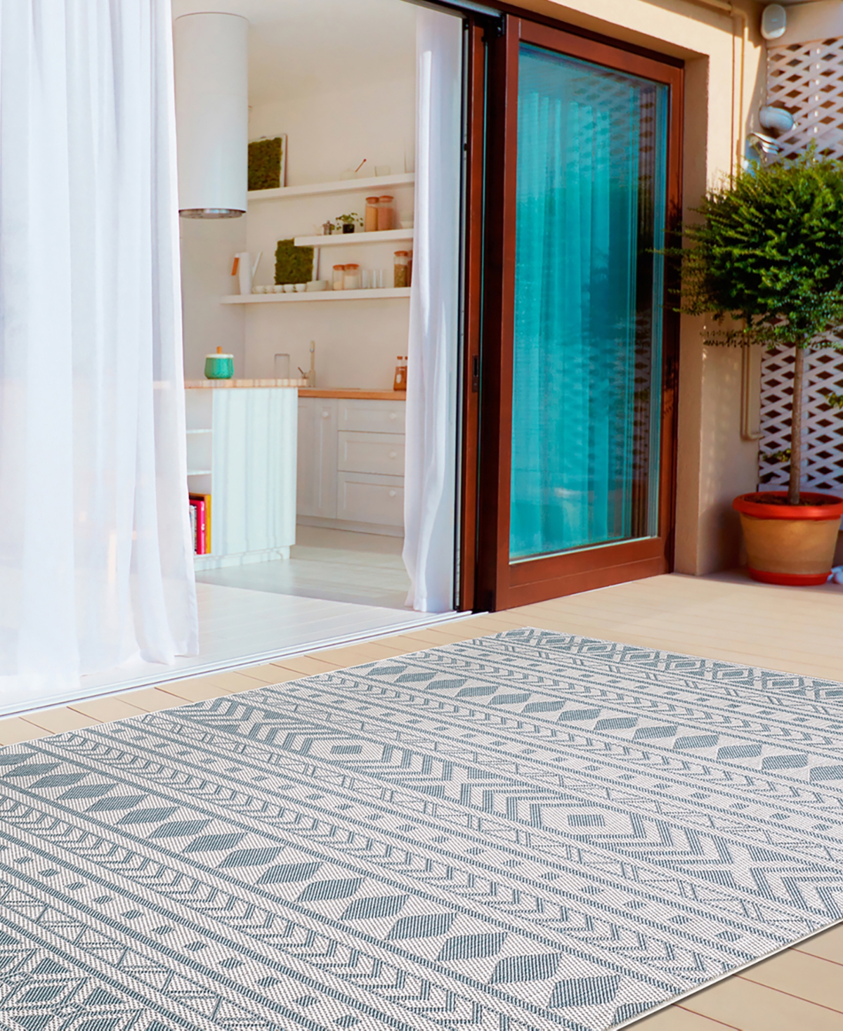 Kas Provo 5777 Outdoor Area Rug - Aqua
