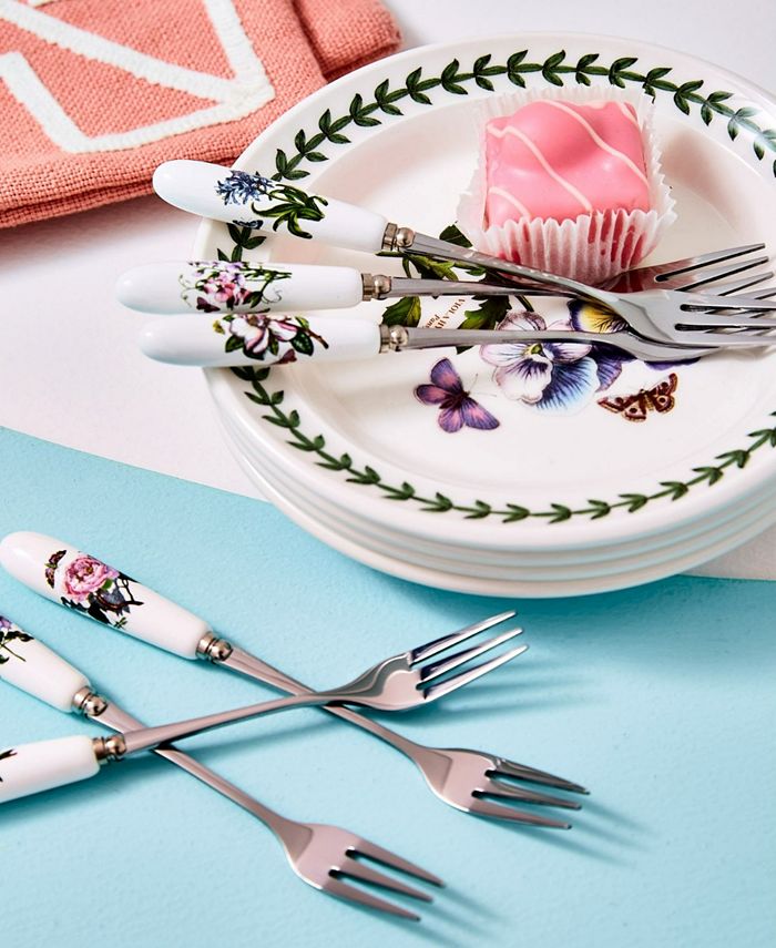 Portmeirion Botanic Garden Set of 6 Pastry Forks Macy's