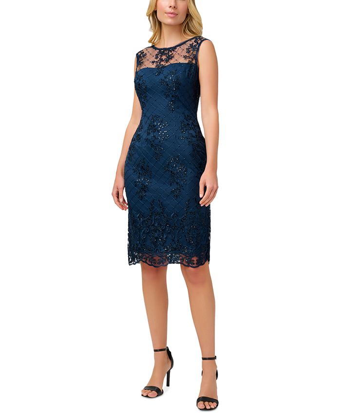Adrianna Papell Women's Embellished Sheath Dress & Reviews - Dresses ...