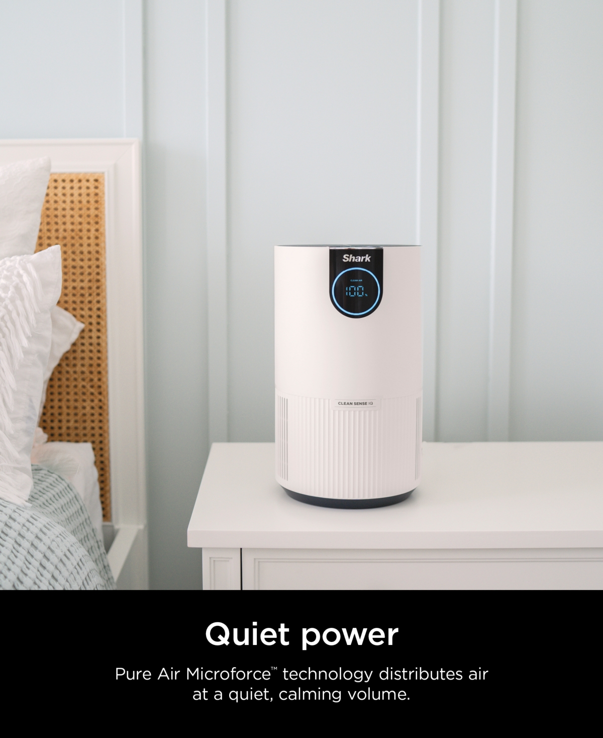 Shark Air Purifier With True Hepa, Microban Antimicrobial Protection, Cleans Up To 500 Sq. Ft, Hp102 In White