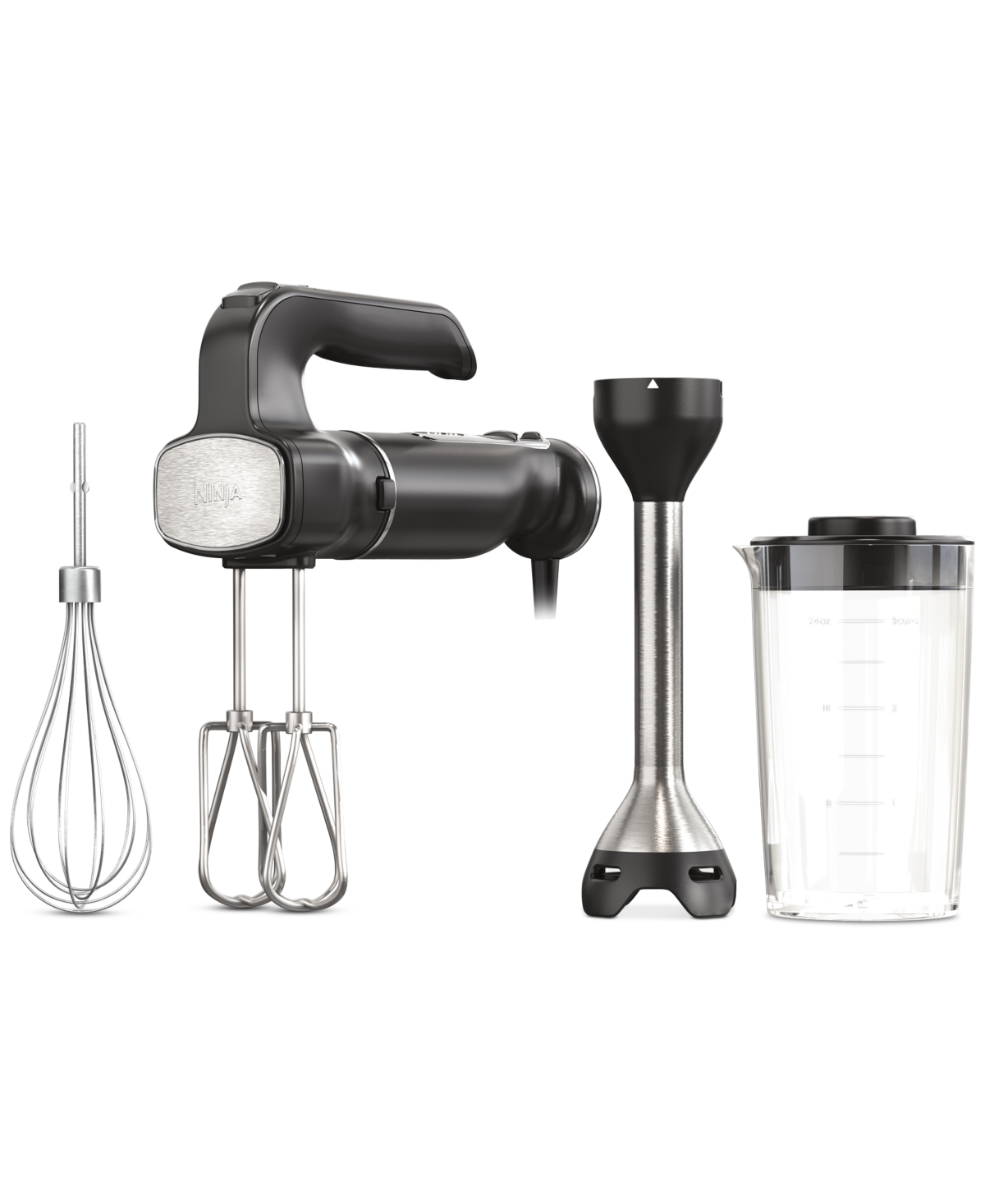 Shop Ninja Foodi Power Mixer System Immersion Blender & Hand Mixer, Ci101 In Black,stainless Steel