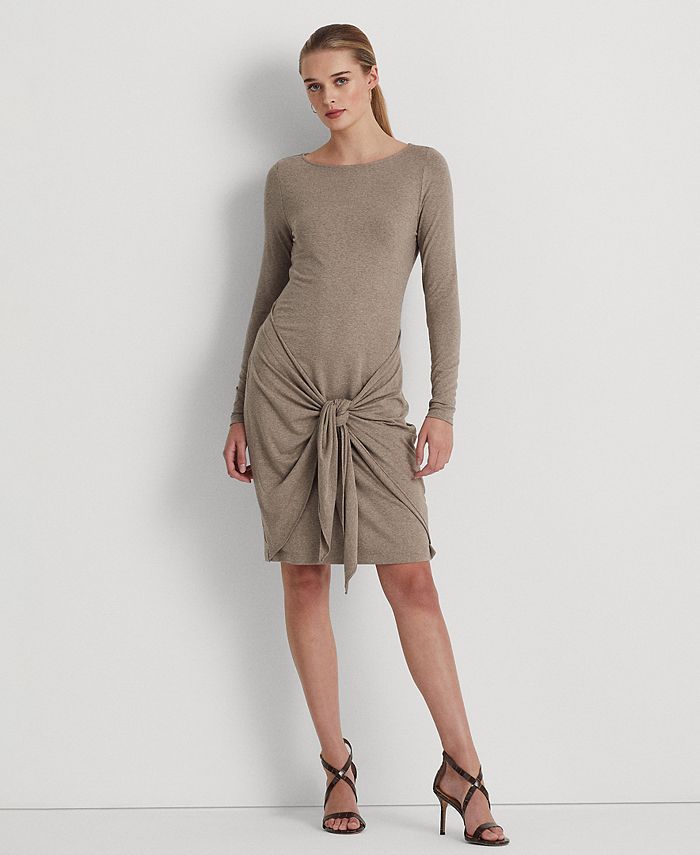 Lauren Ralph Lauren TieWaist Jersey Dress & Reviews Dresses Women