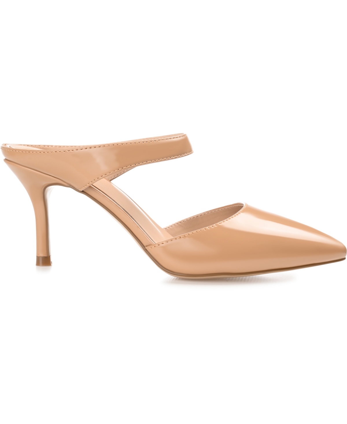 Journee Collection Maevali Pump In Tan Patent