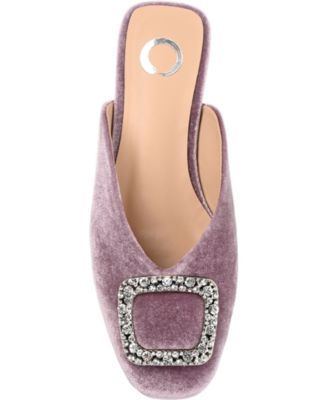 Women's Sonnia Velvet Embellished Mules