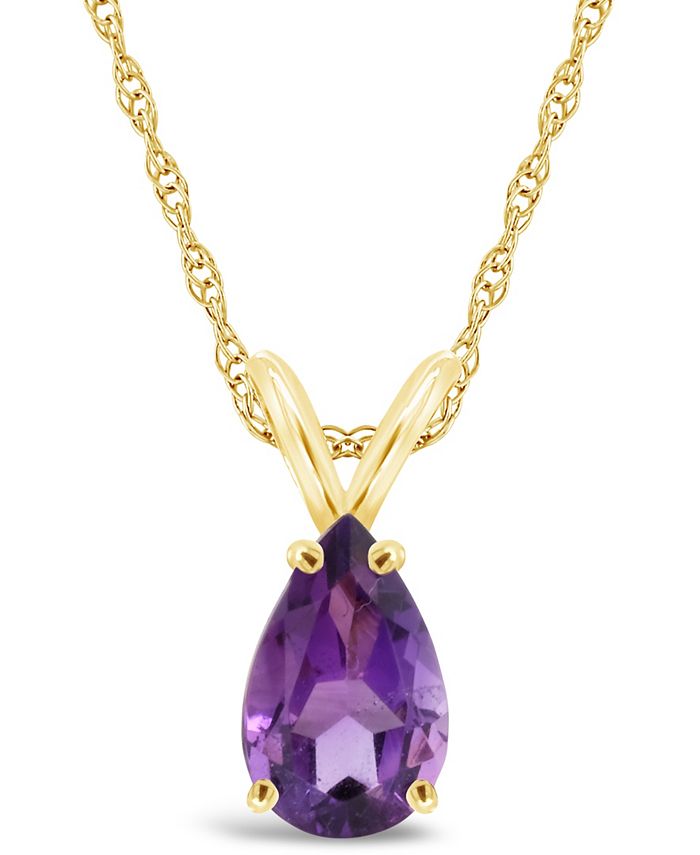 Amethyst necklace clearance macys