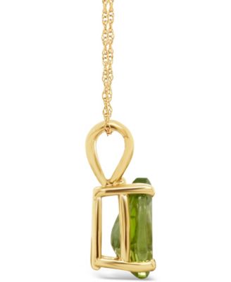 Peridot Pendant Necklace (1-1/3 ct.t.w) in 14K Yellow Gold