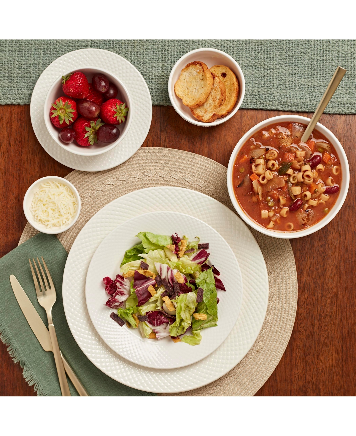 Inspiration by Denmark Amelia 42 Pc. Dinnerware Set, Service for 6, Exclusively at Macy's