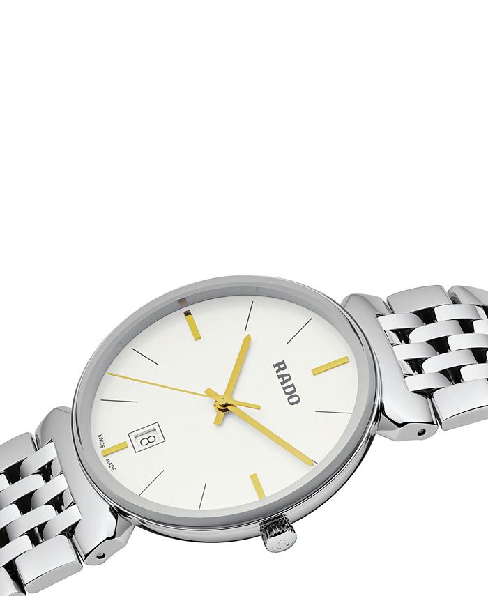 Rado Swiss Florence Stainless Steel Bracelet Watch 38mm Macy's