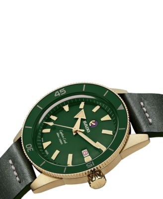 Captain Cook Men's Automatic Green Stainless Steel Strap Watch 42 mm