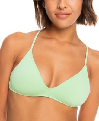 roxy athletic tri bikini top