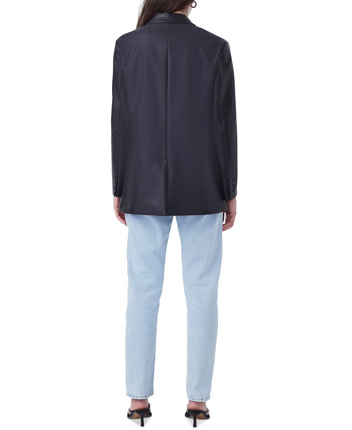 French Connection Women's Crolenda FauxLeather Blazer & Reviews