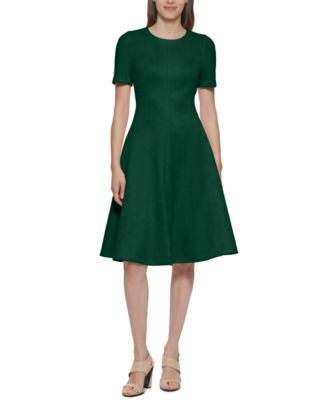 Calvin klein faux suede dress best sale