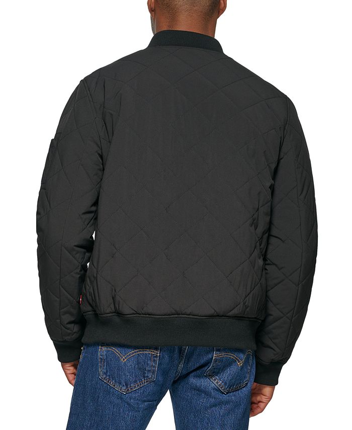 Levi's Men's Quilted Fashion Bomber Jacket & Reviews - Coats & Jackets ...