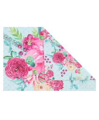 Boho Christmas Set of 4 Placemats, 13" x 19"