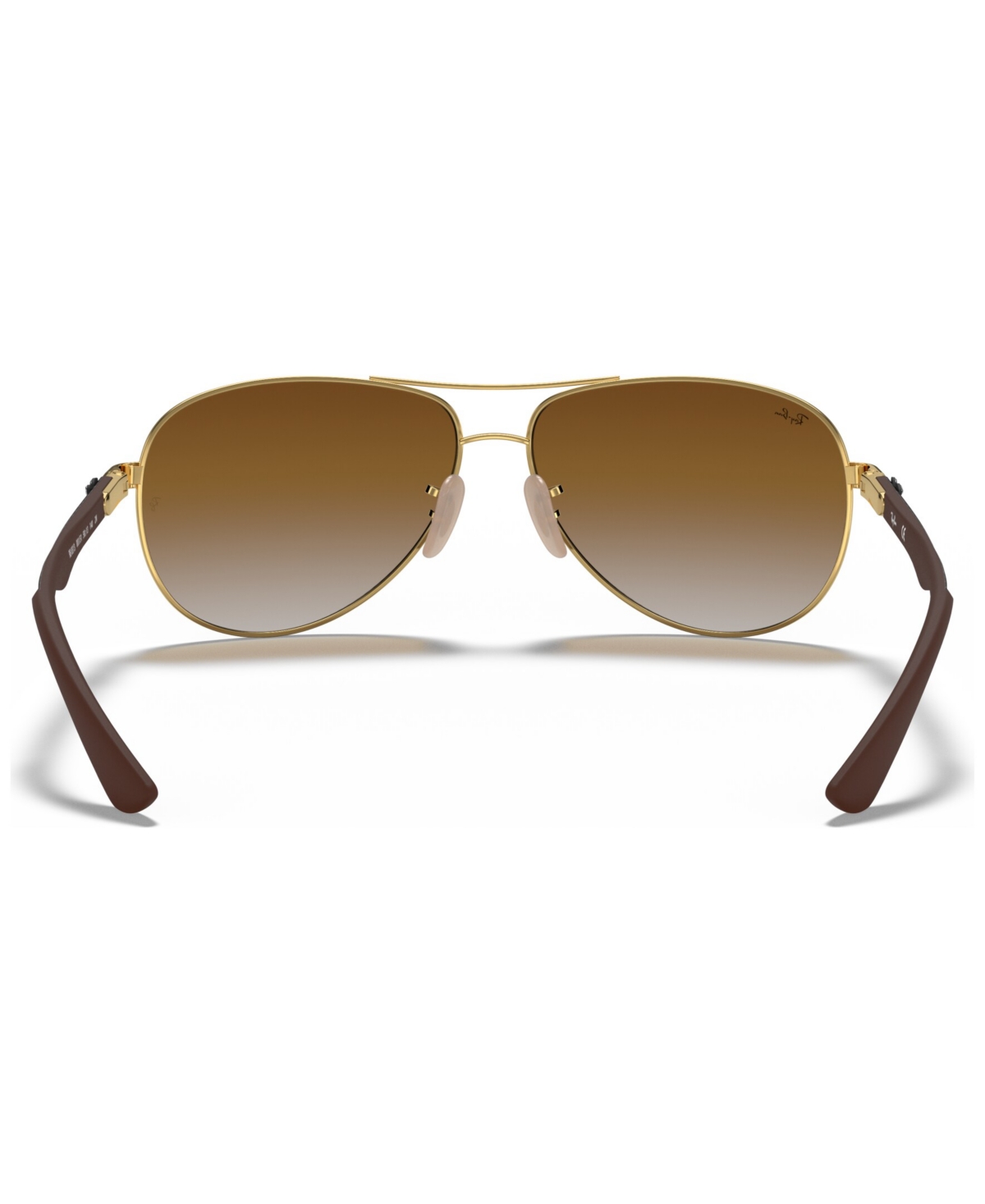 Shop Ray Ban Sunglasses, Rb8313 In Gold,brown Gradient