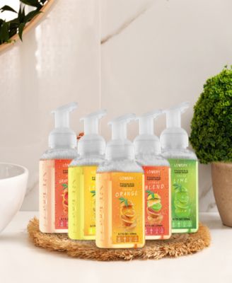 Hand Foaming Soap in Citrus Blend, Lemon, Orange, Lime, Pink Grapefruit, Moisturizing Hand Soap - Hand Wash Set, 5 Piece