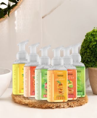 Hand Foaming Soap in Citrus Blend, Lemon, Orange, Pomelo, Lime, Pink Grapefruit, Moisturizing Hand Soap - Hand Wash Set, 6 Piece