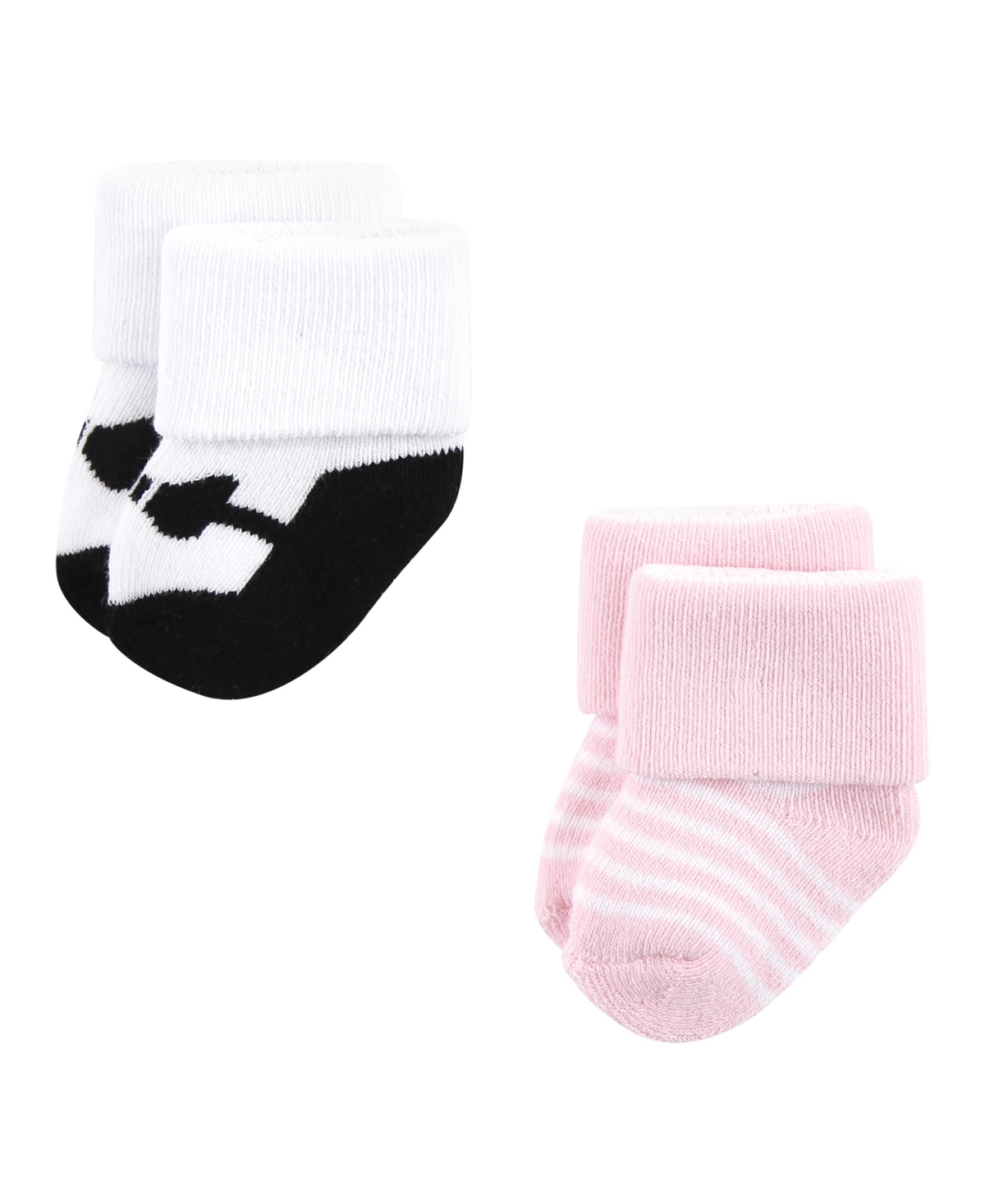 Luvable Friends Baby Girls Cotton Terry Socks Bundle