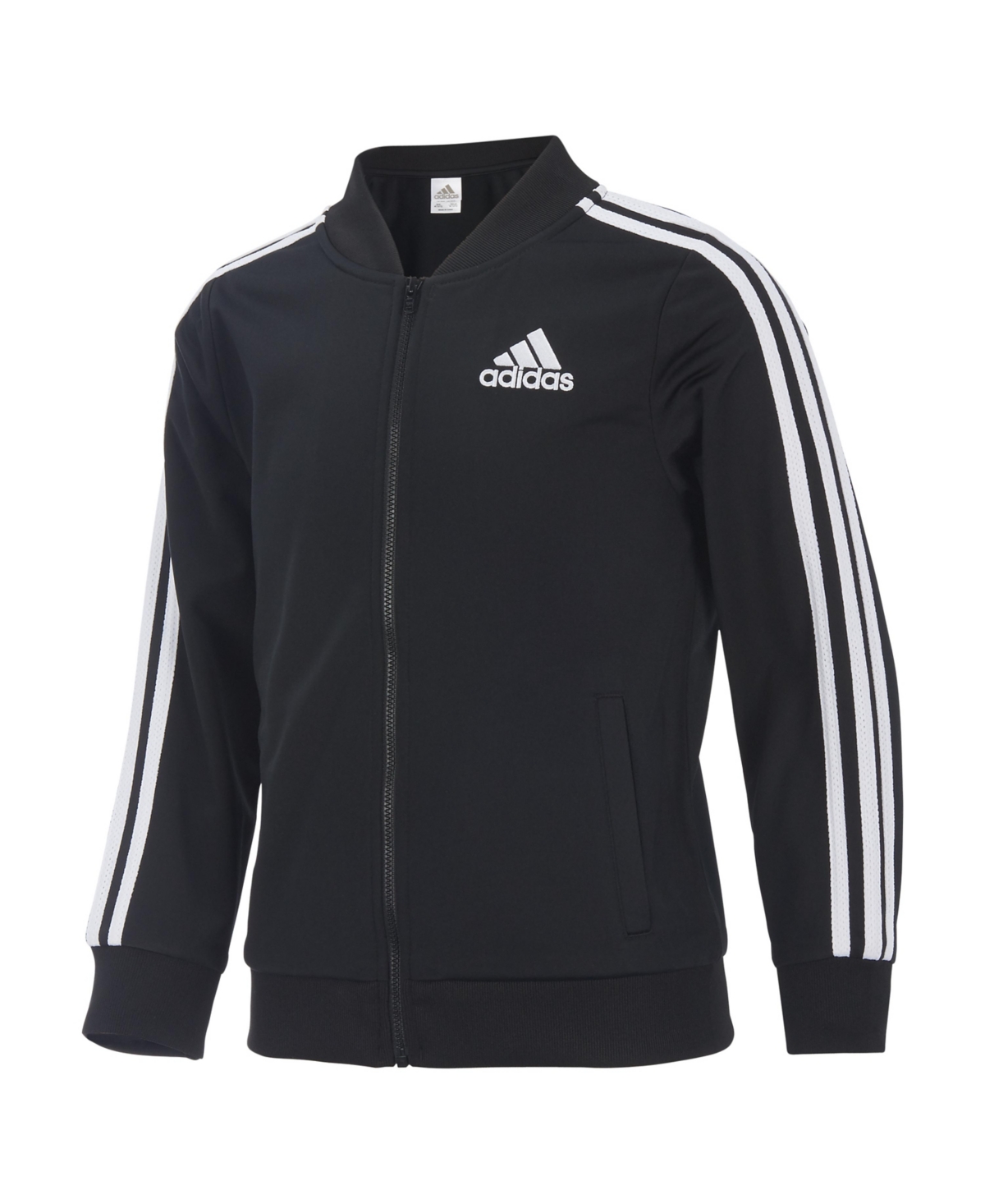 adidas Big Girls Zip Front Tricot Bomber Jacket, Extended Sizes