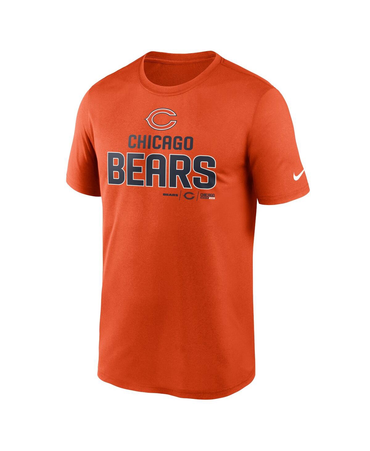 Shop Nike Men's  Orange Chicago Bears Legend Community Performance T-shirt