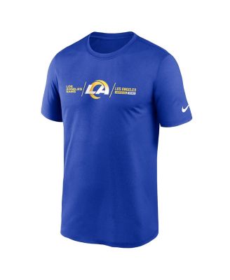 Men's Royal Los Angeles Rams Horizontal Lockup Legend T-shirt