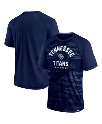 Men's Navy Tennessee Titans Hail Mary Raglan T-shirt